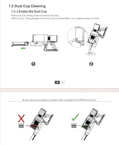 KCLASO Cordless Vacuum Cleaner, 550W 45KPA 50Min Vacuum Cleaners for Home, Self-Standing Stick Vacuum with Touch Screen, 3 Power Modes, Rechargeable Battery, Handheld Vacuum for Pet Hair/Carpet/Floor 8