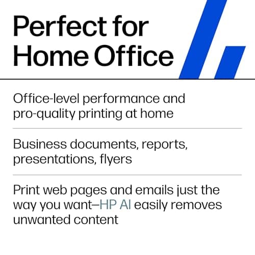 HP OfficeJet Pro 8135e Wireless All-in-One Color Inkjet Printer, Print, scan, Copy, fax, ADF, Duplex Printing Best-for-Home Office, 3 Month Instant Ink Trial Included, AI-Enabled (40Q35A) 8