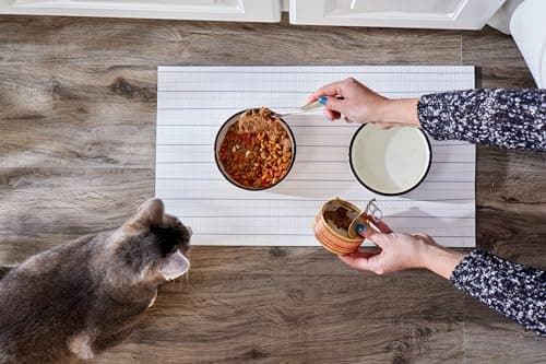 Pearhead Ceramic Cat Bowl, Holds 12 oz, Whisker-Friendly Pet Dish for Food and Water, Cute Cat Face Design 8