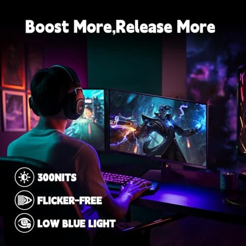 KTC Gaming Monitor 27 inch 180hz 1ms | Fast IPS Screen 1080p Monitor|2 x HDMI 2.0 &1 x Display Port 1.4 | Support Freesync and Wall Mount | 108% sRGB with HDR 10 8