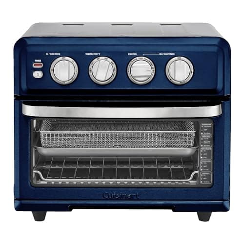 Cuisinart TOA-70NV AirFryer Toaster Oven with Grill, Navy Blue Bundle with 1 YR CPS Enhanced Protection Pack 3