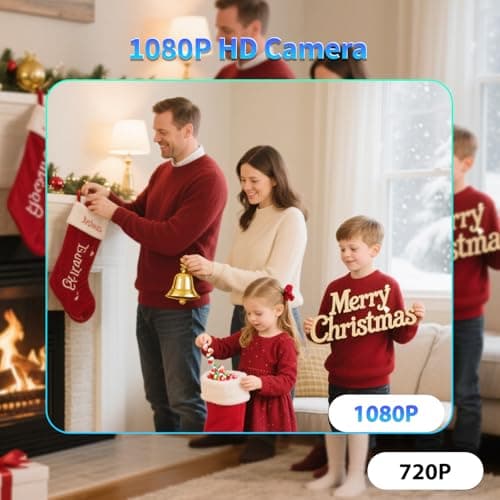 Mini Indoor Wireless WiFi Camera Small Home Security Cameras Tiny Body Small Outdoor Camara Nanny Cam Pet Dog House Security Camaras micro Door Room Cam Clear Night Vision and Motion Detection Monitor 5