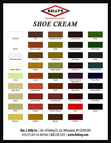 Kelly's Camel Shoe Polish 1.5 oz - Professional Leather Shoe Cream 7