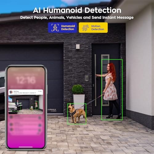 xmartO [Dual-CAM 180+° FOV] 6MP 2-in-1 WiFi 6 Home Security Camera with AI Tracking, Pan Tilt Zoom, 5G Dual Band, Bluetooth Easy Setup (Standalone & Groupable CAM) 6