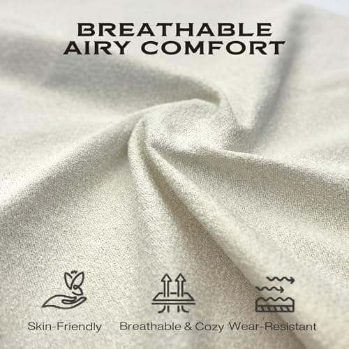 Fajiani Oversized Modular Sectional Sofa,Cloud Couch Deep Seat Sofa Cushion Covers Removable, Oversized Sectional Couches for Living Room (6 Seater-Cream White) 8