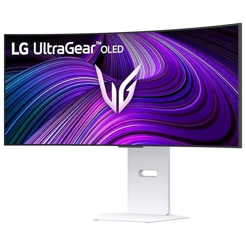 LG 34GX90SA-W 34-inch Ultragear WQHD (3440 x 1440) OLED Curved Gaming Monitor 240Hz, 1ms, NVIDIA G-Sync Compatible, AMD FreeSync Premium, VESA DisplayHDR True Black 400, webOS, USB Type-C, White 15