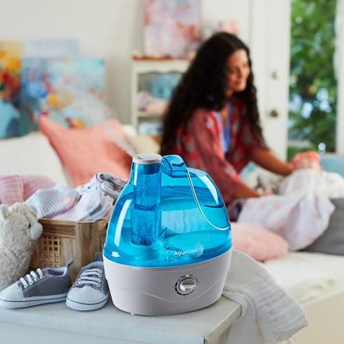 AquaOasis® Cool Mist Humidifier (2.2L Water Tank) Quiet Ultrasonic Humidifiers for Bedroom & Large room - Adjustable -360 Rotation Nozzle, Auto-Shut Off, Humidifiers for Babies Nursery & Whole House 9