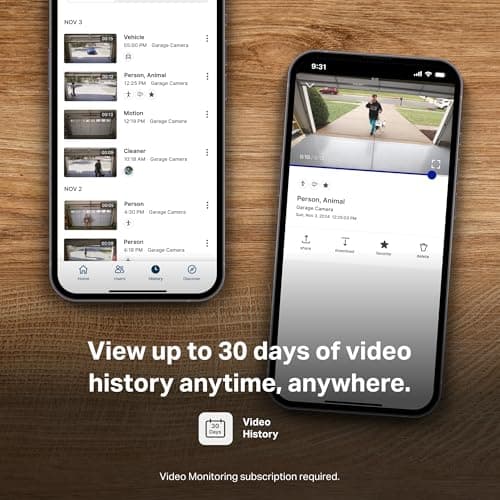 myQ Smart Garage Security Camera – 1080p HD Video, Night Vision, Motion Detection, Magnetic, Wi-Fi, Two-Way Audio, Smartphone Control 9