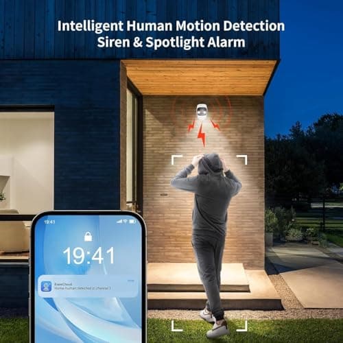 Jennov 2K Security Camera, WiFi Indoor Camera for Home Security, Plug in Powered Pet Cam, Dual-Band (5GHz/2.4GHz), Color Night Vision, 2-Way Audio, Human Motion Detection, IP66 Waterproof Outdoor 10