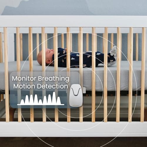 Babysense True Sleep HD Video Baby Monitor with Camera and Audio & Baby Sleep Breathing Movement Monitor, No Wifi, Non Wearable Non Contact Monitoring with 2 Under-Mattress Sensors, Full Crib Coverage 7