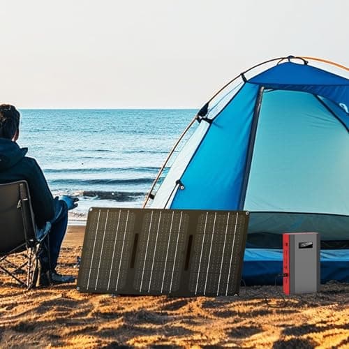 ZeroKor Portable Power Bank with AC Outlet, 65W 110V External Battery Power Pack Portable Laptop Charger Power Source Backup for Outdoor RV Tent Camping Home Smart Device Emergency -Grey Red 6