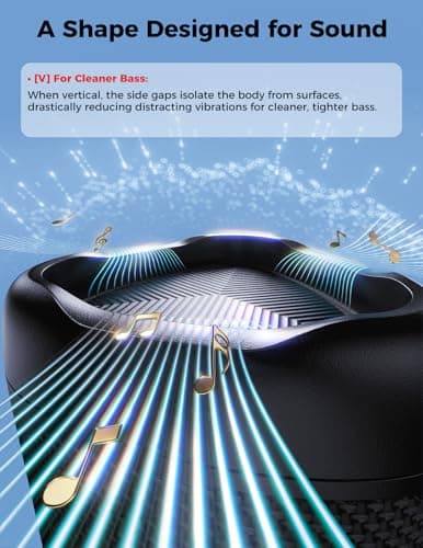 BolaButty Bluetooth Speaker with HD Sound, Portable Wireless, IPX5 Waterproof, Up to 20H Playtime, TWS Pairing, BT5.3, for Home/Party/Outdoor/Beach, Electronic Gadgets, Birthday Gift (Black) 9