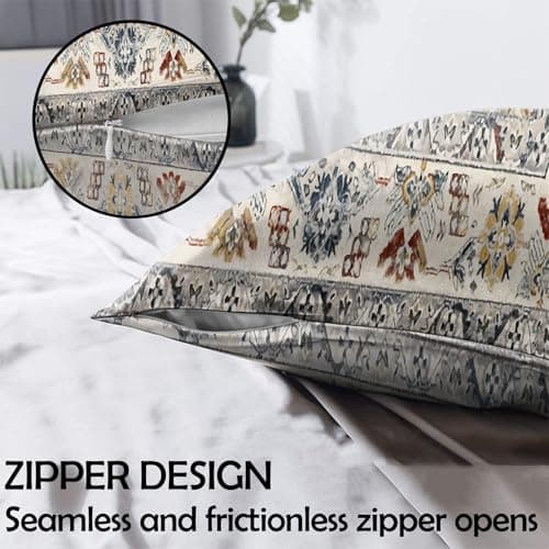 GABraden Body Pillow Cover - Super Soft Microfiber Body Pillow Case,Hidden Zipper,Print Pattern,Comfortable Fabric,Lightweight and Breathable,The Size is 20 "X 54(01-Brown Bohemian) 5