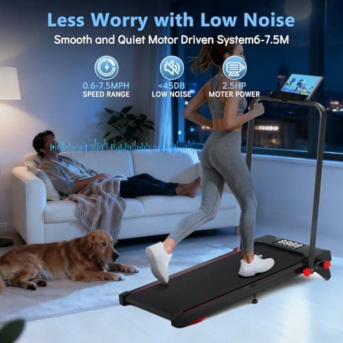 Ecogou Walking Pad with Handle Bar and Incline, 3 in 1 Under Desk Treadmill with Hiking Mode, 2.5HP Low Noise Walking Treadmill Pad with Remote Control,Portable Treadmills for Home Office, Led Display 7