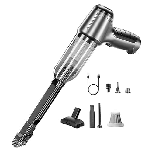 bubwepo Handheld Vacuum Cleaner Cordless, Portable Keyboard Handheld Vacuum, 12000Pa Mini Wireless Vacuum Cleaner with 3 in 1 Brushless Motor and TypeC for Car,Home,Pet,Office