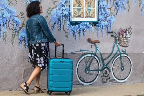 Samsonite Omni PC Hardside Expandable Luggage with Spinner Wheels, Caribbean Blue, Carry-On 20-Inch 6