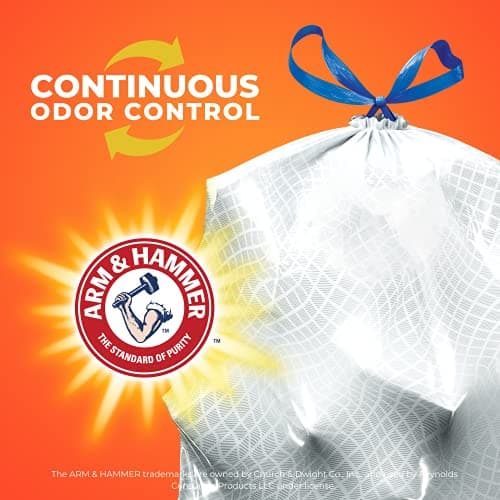 Hefty Ultra Strong Tall Kitchen Trash Bags, Citrus Twist Scent, 13 Gallon, 80 Count 5