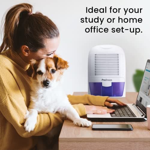 Pro Breeze Electric Mini Dehumidifier, 2200 Cubic Feet (250 sq ft), Compact and Portable for High Humidity in Home, Kitchen, Bedroom, Basement, Caravan, Office, Garage 8