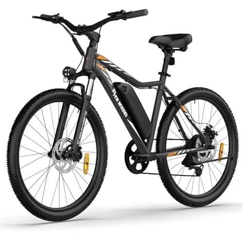 5TH WHEEL Mate Electric Bike for Adults - 1000W Peak Motor, 23MPH Top Speed, 468WH Removable Battery, 7-Speed & Adjustable Stem - Commuting & Mountain E-Bike with Color LCD Display
