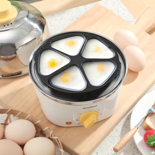 Oroton 9-Egg 304 Stainless Steel Egg Cooker – Steam & Boil Eggs with Timer, Automatic Shut-Off & 3 Cooking Modes (Hard/Medium/Soft)​ 7