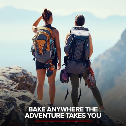 Modern Innovations Portable Camping Oven, Folding Camping Stove for Baking Cinnamon Rolls, Breads, and Muffins, Outdoor Portable Oven for Use with Wood Burning Fire, Propane Stoves, Campers, and More 6