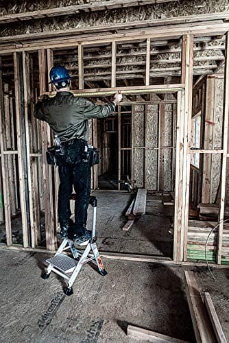 Little Giant Ladders, Jumbo Step, 2-Step, 2 foot, Step Stool, Aluminum, Type 1AA, 375 lbs weight rating, (11902), Silver 19