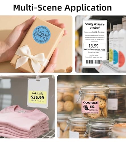 ORGSTA Bluetooth Shipping Label Printer T001-Plus Wireless 4x6 Thermal Label Printer for Small Business Support Android iPhone & Windows Widely Used for Amazon, Ebay, Shopify, Etsy, USPS 8