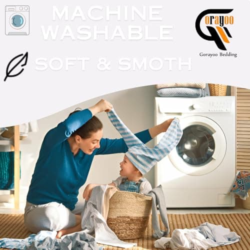 100% Egyptian Cotton Queen Fitted Sheet, 14 inch Drop Pocket 800 TC | High Thread Count Ultra Soft Luxury & Breathable Fitted Bedsheet Perfect for Hotel, Bedroom | 60inch x 80inch by Gorayoo 5