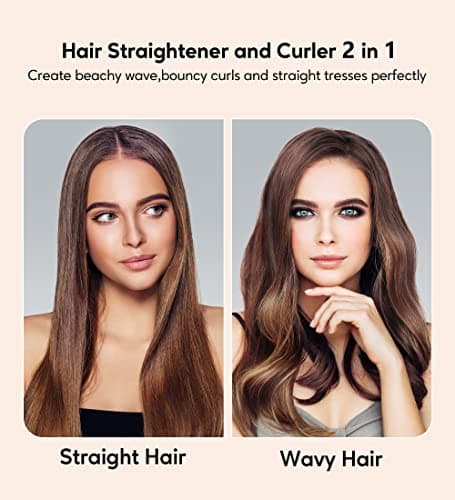 Flat Iron Hair Straightener by Terviiix - Ceramic & Tourmaline for Smooth, One-Swipe Results, Salon-Grade Wide 1-3/4 Inch Straightening Iron Gently Straightens Thick, Curly, Black & Natural Hair 6