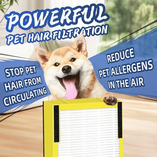 FLT4825 HEPA Filter B Replacement Compatible with G-Guardian Air Purifiers AC4825 AC4825E AC4825W AC4300 AC4800 AC4900 AC4850,4 H13 True HEPA Filters+8 Carbon Pre-Filters 9