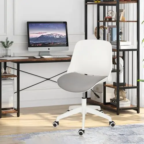 CLATINA Office Foldable Desk Chair with Wheels Adjustable Swivel Rolling Task Chair for Home Offiice Computer 1 Pack 9