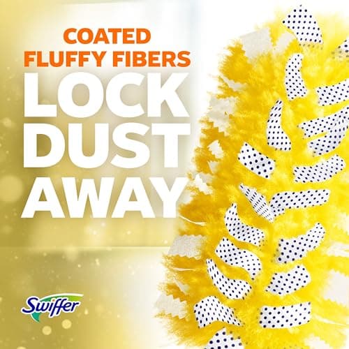 Swiffer Duster Kit with 3 ft Extendable Handle, Heavy Duty Dusting Starter Kit with 3 Refills, for Ceiling Fans, Vents and Hard to Reach Places 9