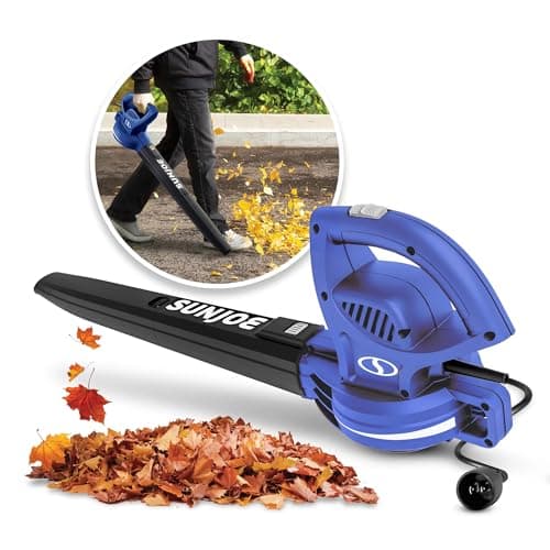 Sun Joe Corded Electric Leaf Blower Machine, 155 MPH, 260 CFM, 6-Amp Motor, Blue - Portable and Lightweight Gardening Equipment for Yard Care and Lawn Maintenance, SBJ597E-SJB 9
