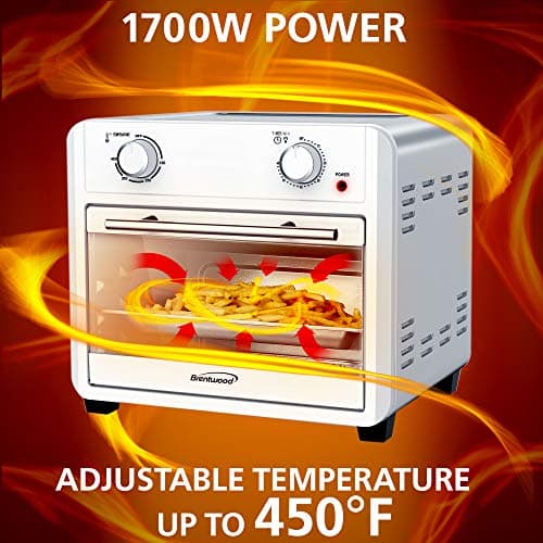 Brentwood AF-2400SI 24-Quart Convection Air Fryer Toaster Oven with 60-Minute Timer, Silver 5