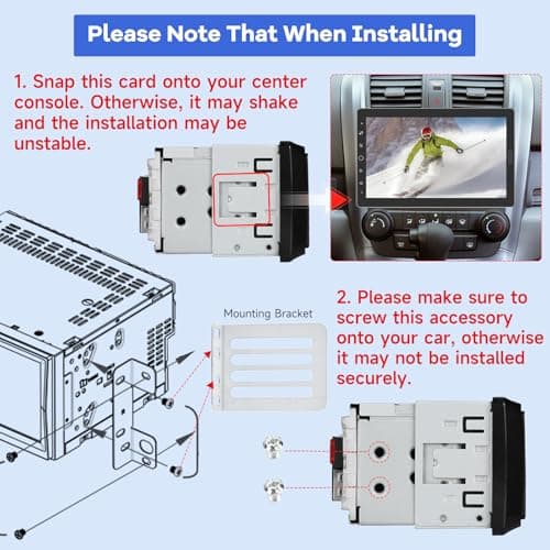 10.1 inch Single Din Car Stereo with CarPlay and Android Auto, 10 inch Touch Screen Radio with Mirror Link/1080P/EQ Audio/SWC/Bluetooth +Backup Camera+MIC 6