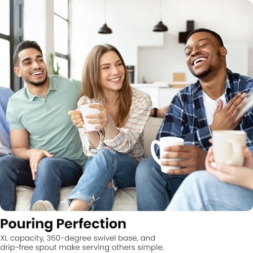 Chefman 1.7 Liter Electric Glass Tea Kettle, Fast Hot Water Boiler, One Touch Operation, Boils 7 Cups, Swivel Base & Cordless Pouring, Auto Shut-Off 8