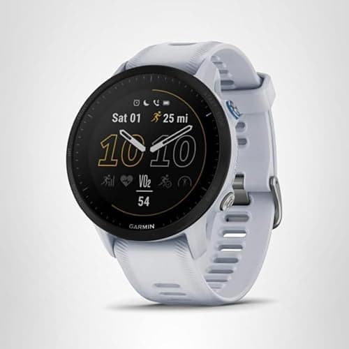 Garmin Forerunner® 955, GPS Running Smartwatch, Tailored to Triathletes, Long-Lasting Battery, Whitestone 7