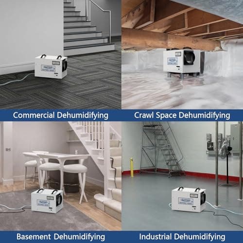 ALORAIR Crawl Space Dehumidifiers 120 PPD Moisture Removal, Crawlspace Dehumidifiers Commercial Dehumidifier for Basement, Auto Defrost, cETL Listed 6