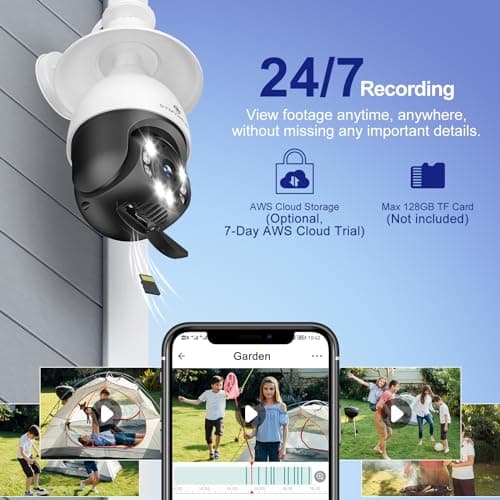 SYMYNELEC 5GHz/2.4GHz Light Bulb Security Camera Outdoor Waterproof 2.5K, Dual-Band WiFi Light Socket Security Camera with AI Human Motion Detection Tracking 4MP Color Night Vision Siren Alarm Alexa 9