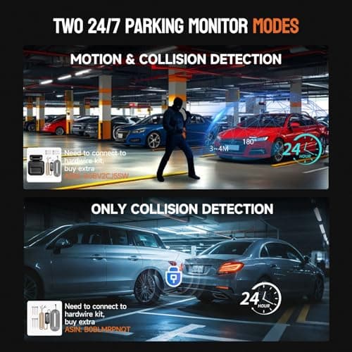 AI Dash Cam Front Rear Inside with Driver Monitor System, 360° Car Camera 4K, 4 Channel Camera for Cars Built-in WiFi GPS, Dashcam Free 128GB SD Card, Night Vision, 24H Parking Mode, Upgrade DMS V8Pro 11