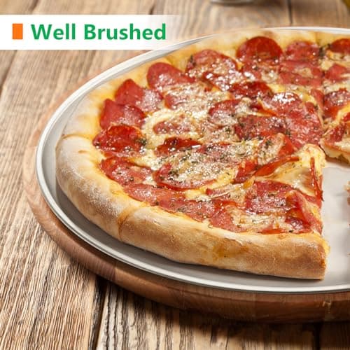 Kevenal Stainless Steel Pizza Pans 12 inch, Pizza-Pan for Oven, Steel Pizza Tray, Round Pizza Plate Set of 1 6