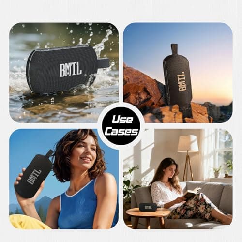 xdobo BMTL Mission Portable Bluetooth Speaker Wireless with Stereo Sound Outdoor Speakers Waterproof Desktop Computer Speakers Surround Sound Deep Bass for Home/Outdoor/Party/Beach/Travel 7