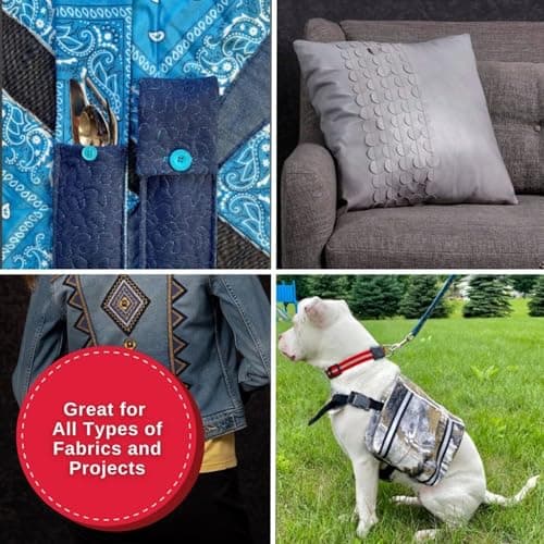 SINGER Heavy Duty 4423 High Speed Sewing Machine with Accessory Kit | Strong Motor with Enhanced Piercing Power, 97 Stitch Applications, Full Metal Frame, 1-Step Buttonhole & LED Light, Grey 8