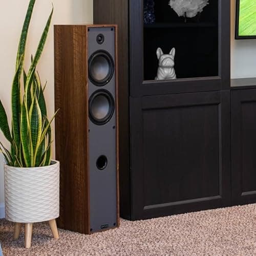 Dayton Audio Classic T65 Floor-Standing Tower Speaker Pair (Wood) 7