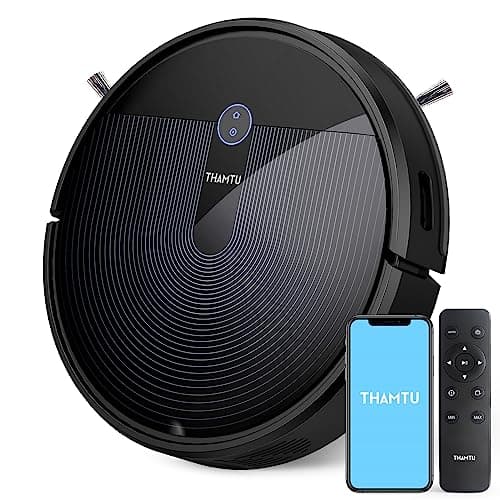 Thamtu G11 Robotic Vacuum Cleaner with Smart Navigation,2500 Pa Suction Powerful Robot Vacuum,APP Control for Pet Hair,Hard Floor,Carpet