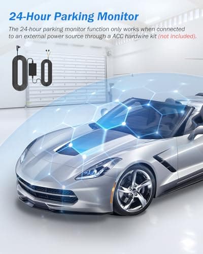 Dash Cam Front and Rear, 2.5K+1440P Triple Car Camera with 32GB Card, 3 Channel Dash Camera for Cars, G-Sensor, 3.16” IPS Screen, 24Hr Parking, 170°Wide Angle, Loop Recording, IR Night Vision, Blue 9