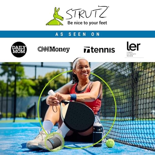 Strutz 2 Pack Sole Angel - The Original Patented Arch Support and Compression Technology - Plantar Fasciitis Support - Ease Discomfort and Improve Mobility - Metatarsal Foot Pads for Women and Men 7