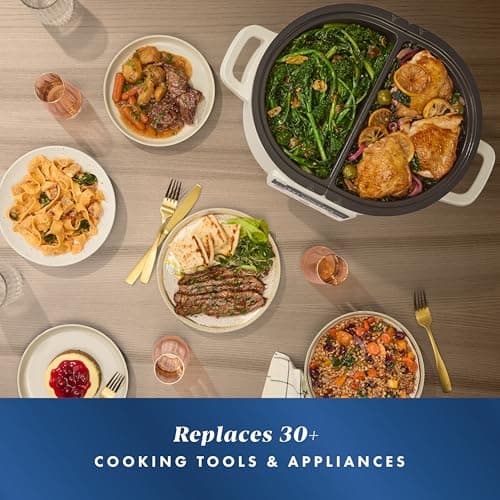 Crock-Pot MultiMeal Multicooker and Programmable Slow Cooker with Bake Function Oat Milk 5