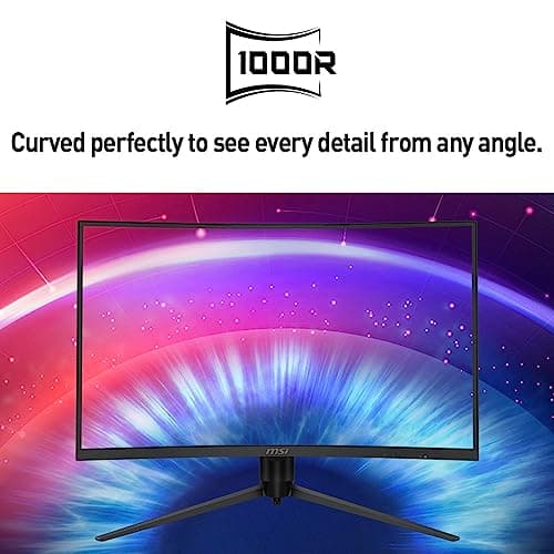 msi G271CP, 27" Gaming Monitor, 1920 x 1080 (FHD), VA, 165Hz, FreeSync Premium, HDMI, Displayport, Tilt, Swivel, Height Adjustable,Pivot 2