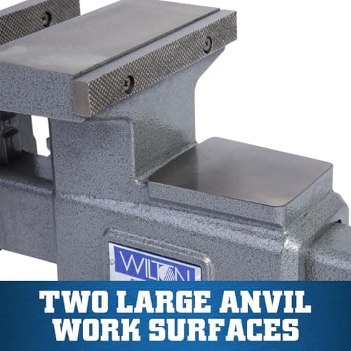 Wilton Reversible Bench Vise, 6-1/2" Jaw Width, 7-1/4" & 12-3/4" Jaw Opening, 4" Throat (Model 4650R) 6